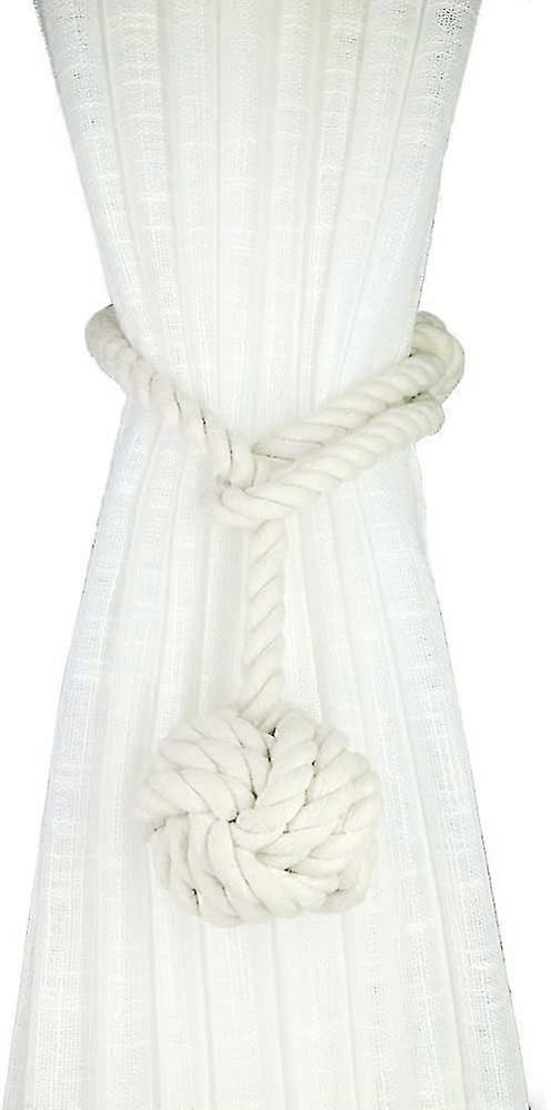 4 Pack Rustic Curtain Tiebacks - Outdoor Curtain Drapery Holdbacks Holders