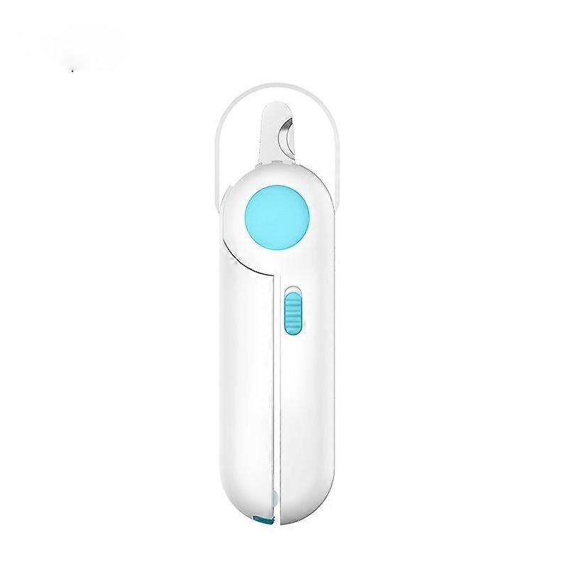Dog Cat Nail Clipper, Professional Pet Claw Clipper, with LED Lights and Splash Guard, for Small and Medium Pets (Blue)