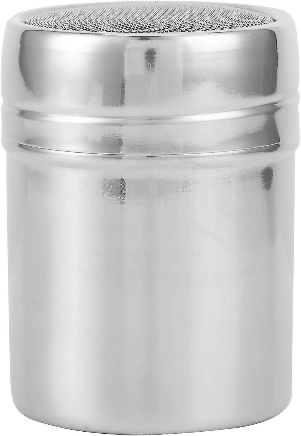 Rustfritt stål finmasket pulvershaker for sjokolade, kaffe og sukker