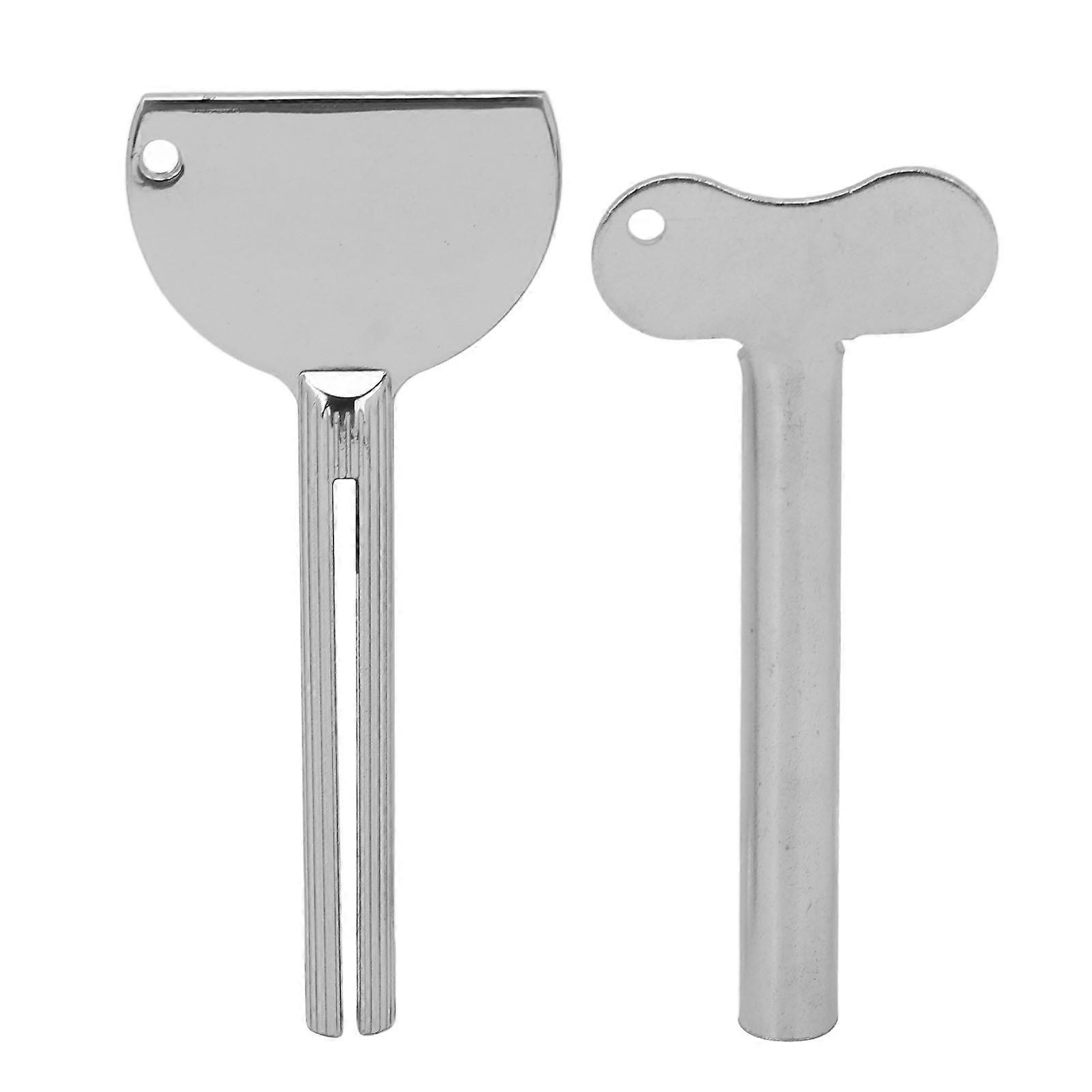 2pcs Toothpaste Tube Squeezer Saves Paste Rolling Stainless Steel Toothpaste Squeezer Dispenser
