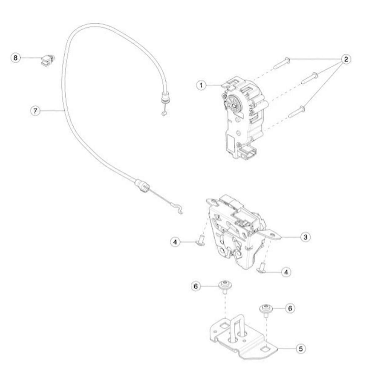 Rear Trunk Liftgate Lid Lock 1003549-00-D for Model S 2012-2021 Cinching Latch Actuator Motor 100354900D