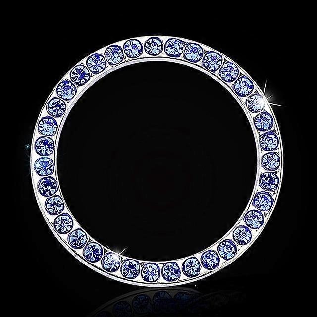 Car One-Click Engine Start Stop Switch Button Cover Crystal Rhinestone Cover Protector Ring Hand-set Sticker Decoration