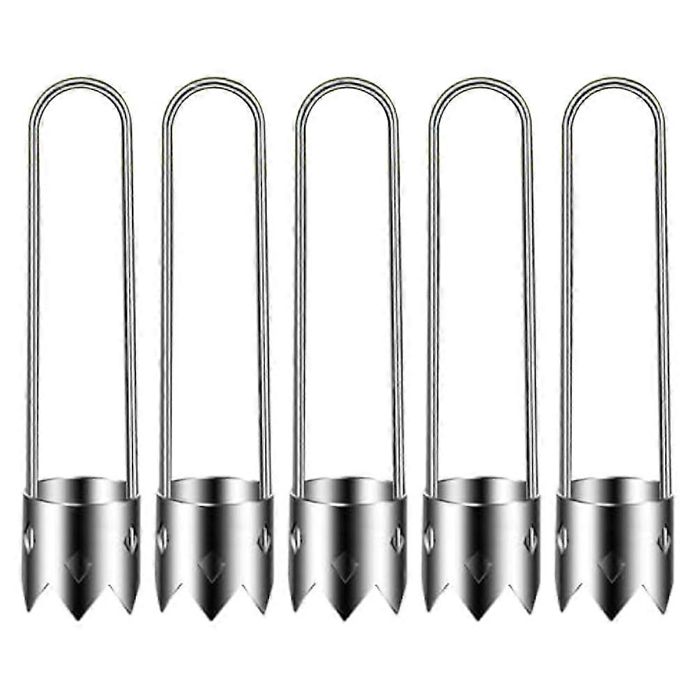 5PCS Fruit & Vegetable Corer,Fruit Corer Tool Pepper Seed Corer Remover,Universal Stainless Steel Fruit Core Remover