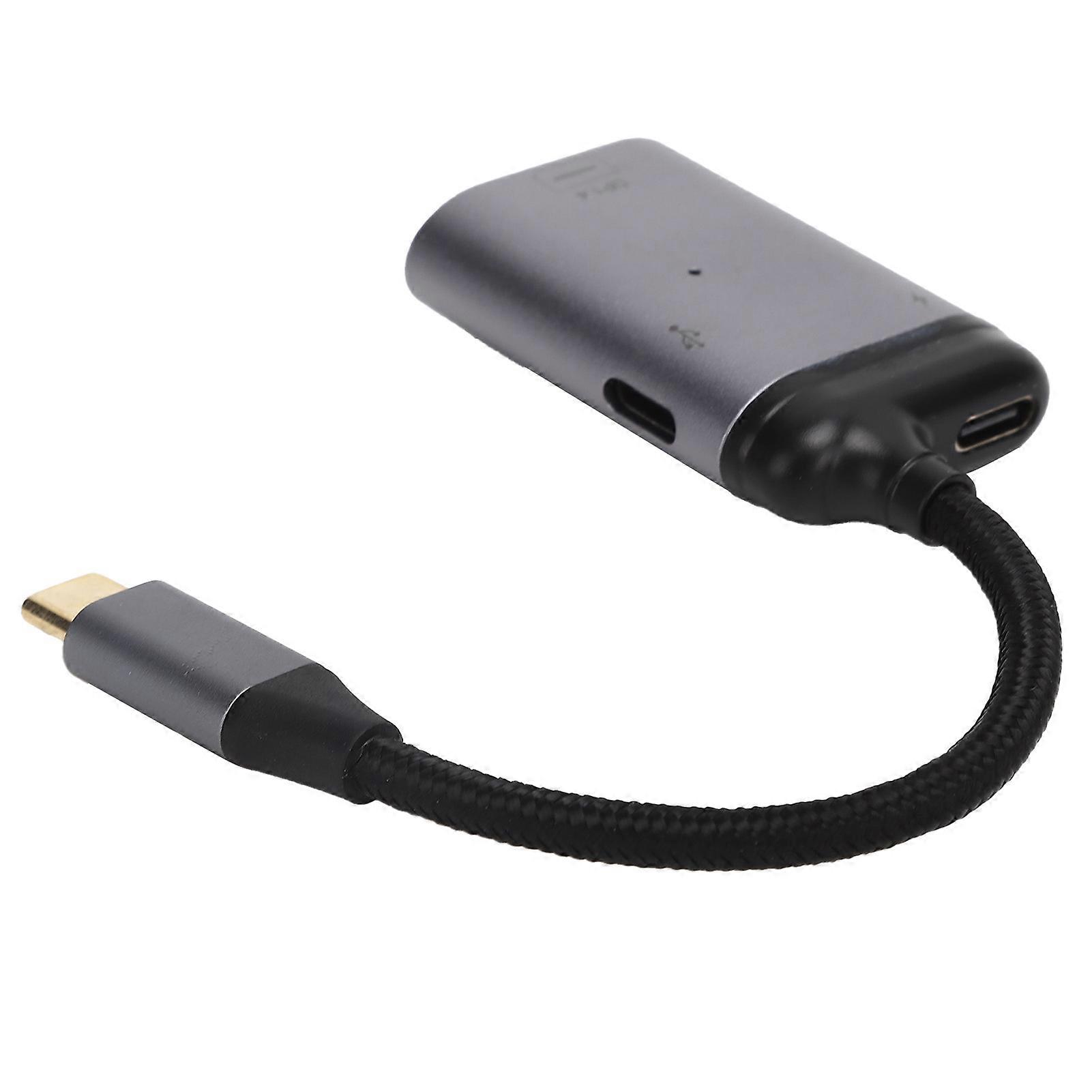 USB C to Mini DisplayPort Adapter 1.4 Converter for Projector TV Monitor Fast Charge