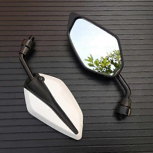 2pcs/pair Universial Motorcycle Mirror 10mm Scooter E-bike Rearview Mirrors Electrombile Back Side Convex Mirror