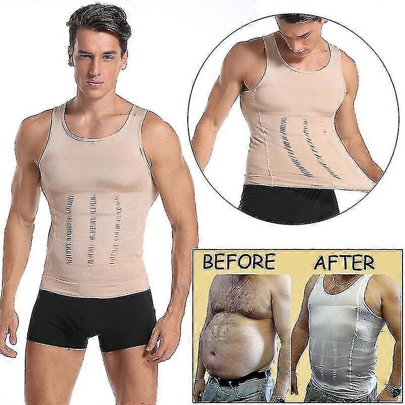 Ginecomastia Camicia di Compressione per Uomo - Vita Trainer Body Shaper Intimo
