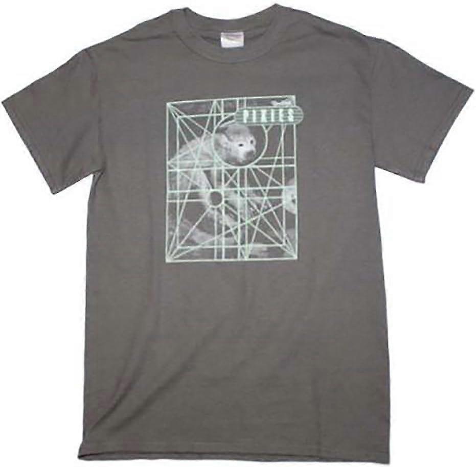 Pixies Monkey Grid Gray T-Shirt