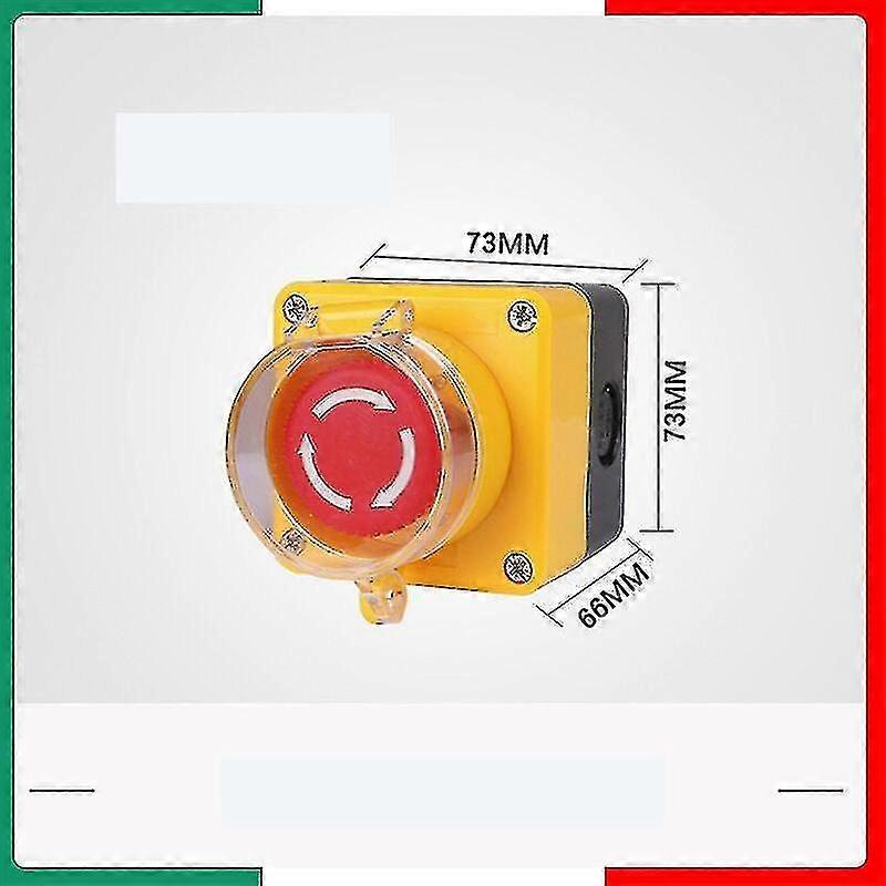 Emergency Stop Button, Emergency Stop Button + Transparent Protective Cover