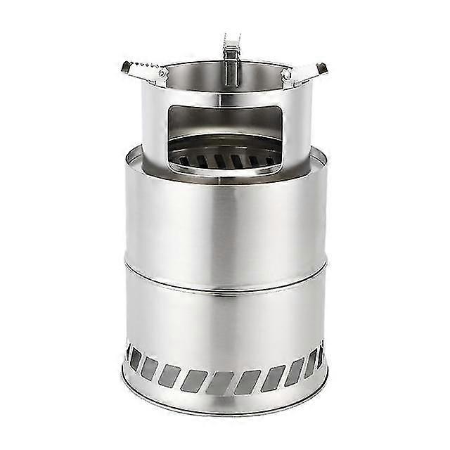 大型キャンプ木製ストーブステンレス鋼取り外し可能なポータブルガス木製ストーブ屋外折りたたみ木製ストーブ必須商品