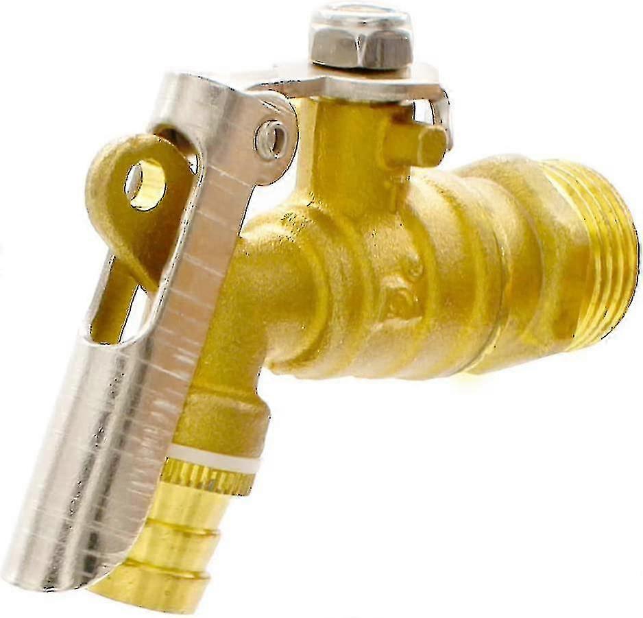 Robinet extérieur Robinet en laiton, robinet de buse manuelle 3/4 « , cadre avec serrure, verrouillable, robinet de vanne de jardin extérieur, peut être