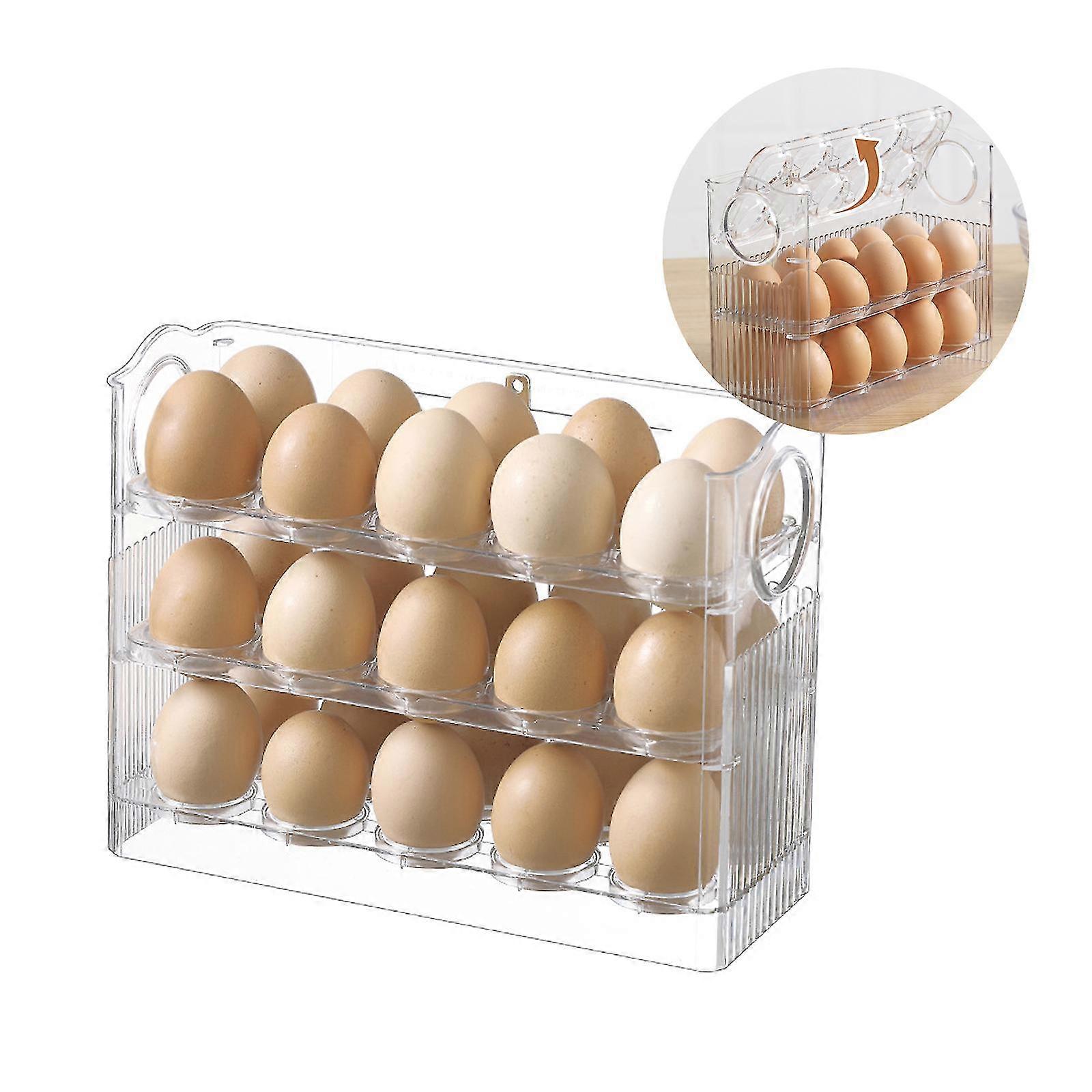 2023 New 30 Grids Egg H Egg Tray Egg Stora Box Frid Egg Stora Container Big 42%