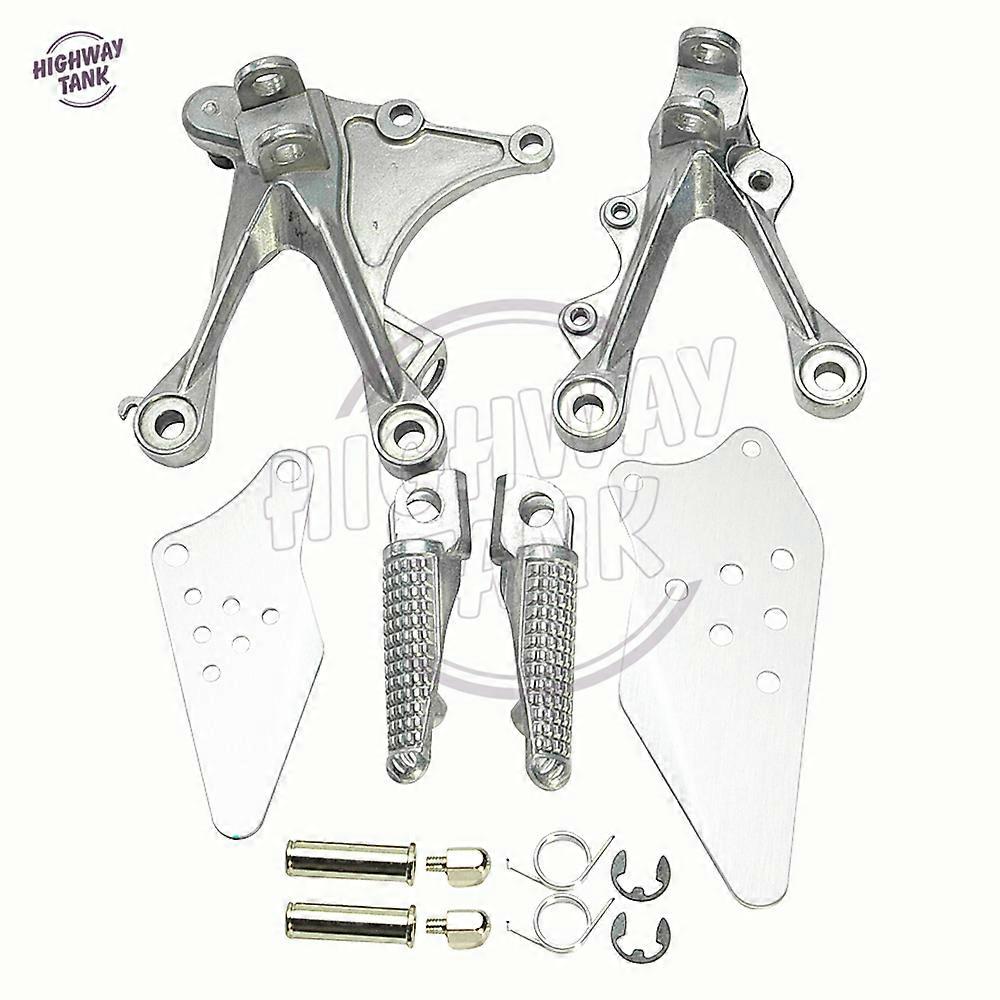 Motorcycle Front Footrest Foot Pegs Bracket Kit Motor Foot Rest Pedal case for KAWASAKI NINJA ZX6R ZX6R 0508 ZX636 0506