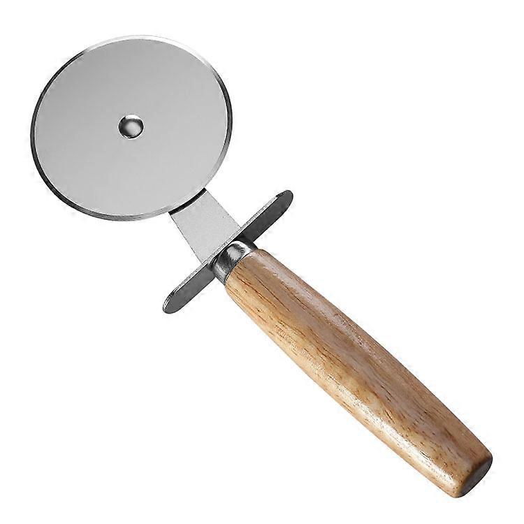Professional stainless steel pizza cutter with pizza cutter protection with safe sharpened wheel and utensils for pasta and pizza