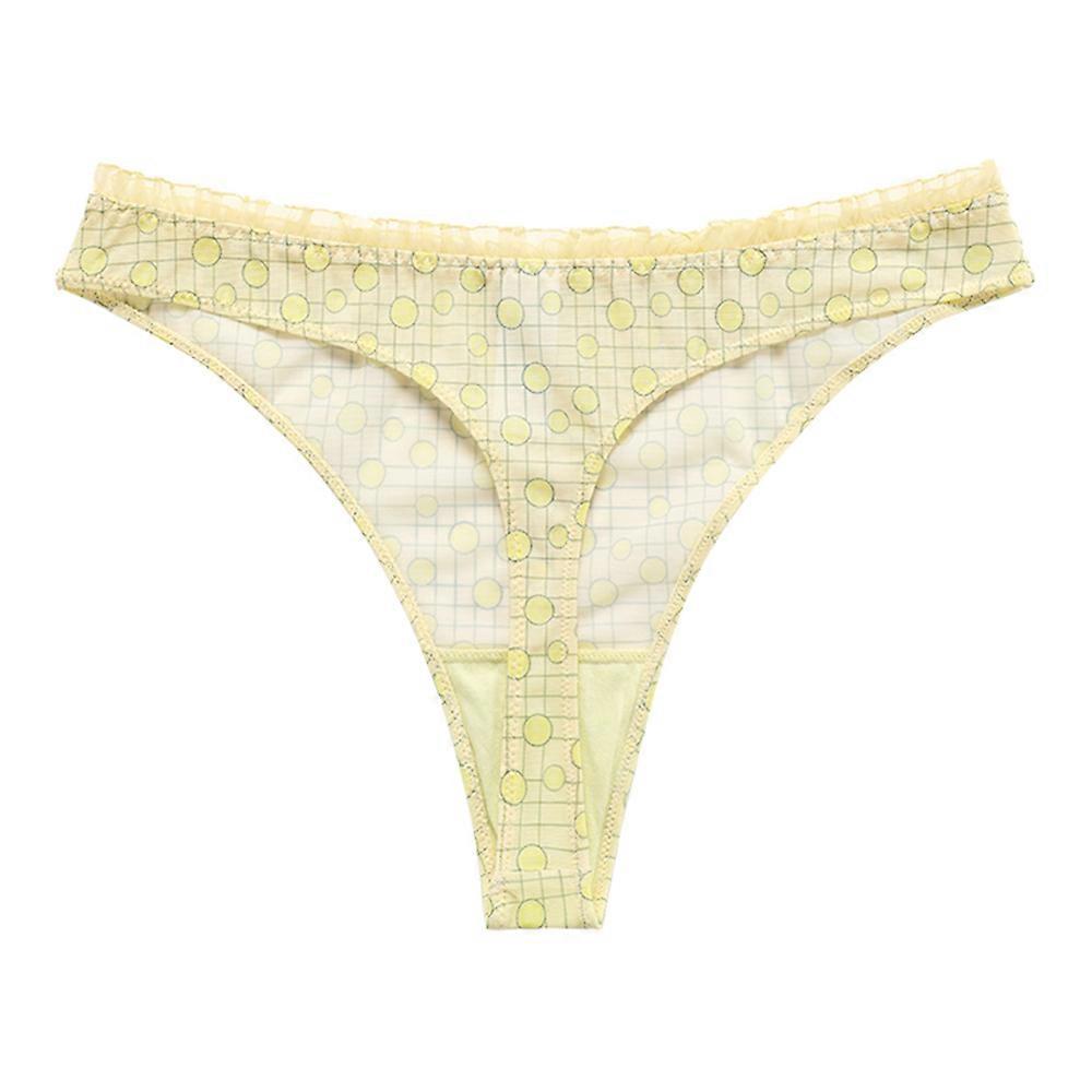 Seksowne stringi damskie z owocowym wzorem