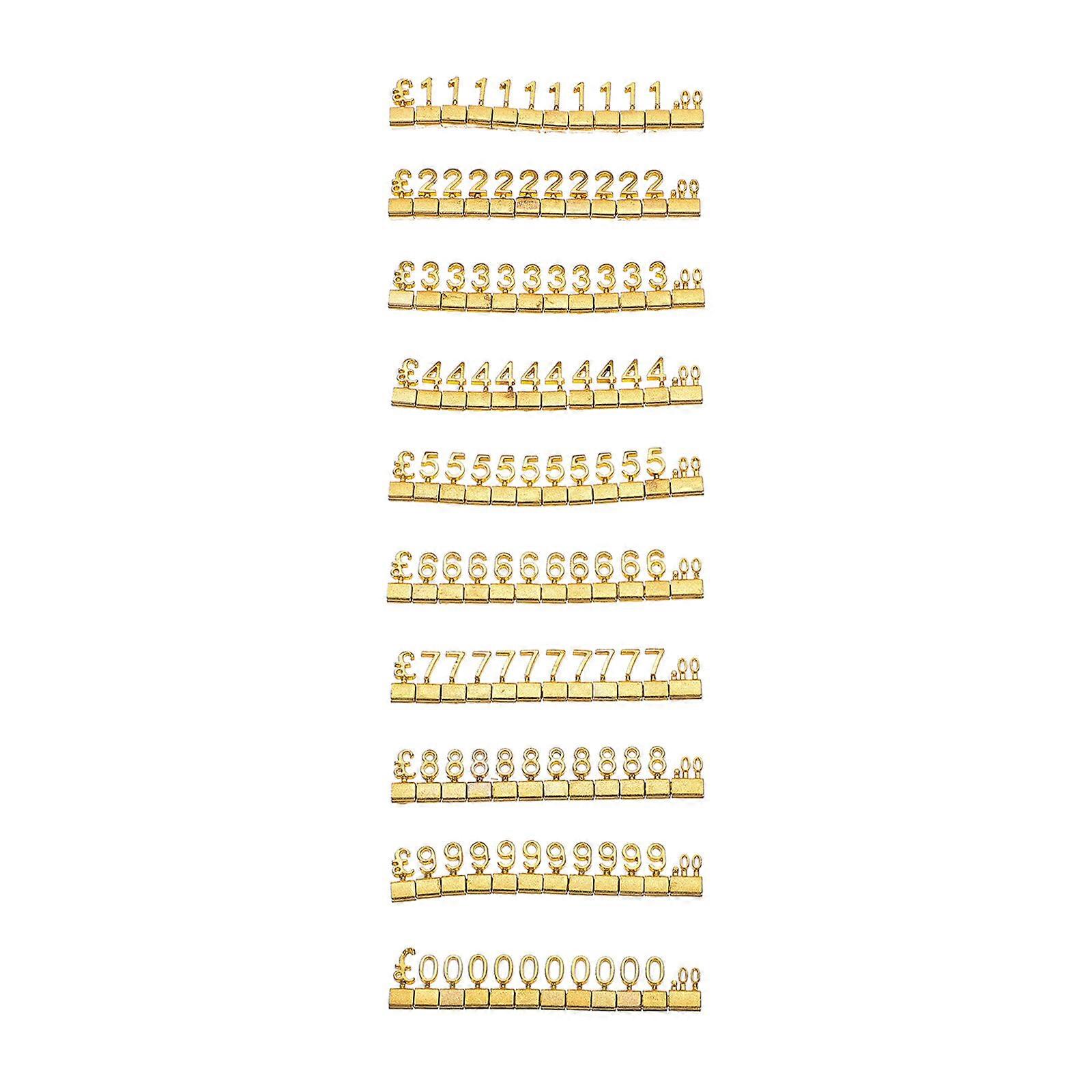 10pcs Price Display Cubes Supermarket Price Display Boards Block Price Signs (GBP)