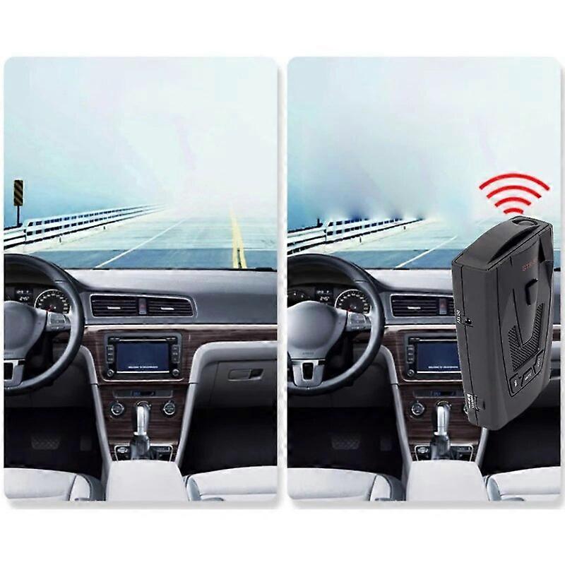 STR555 Car Radars Detector Sensitive Vehicle Speed Alert Alarm Warning Full-Band Monitoring Radars