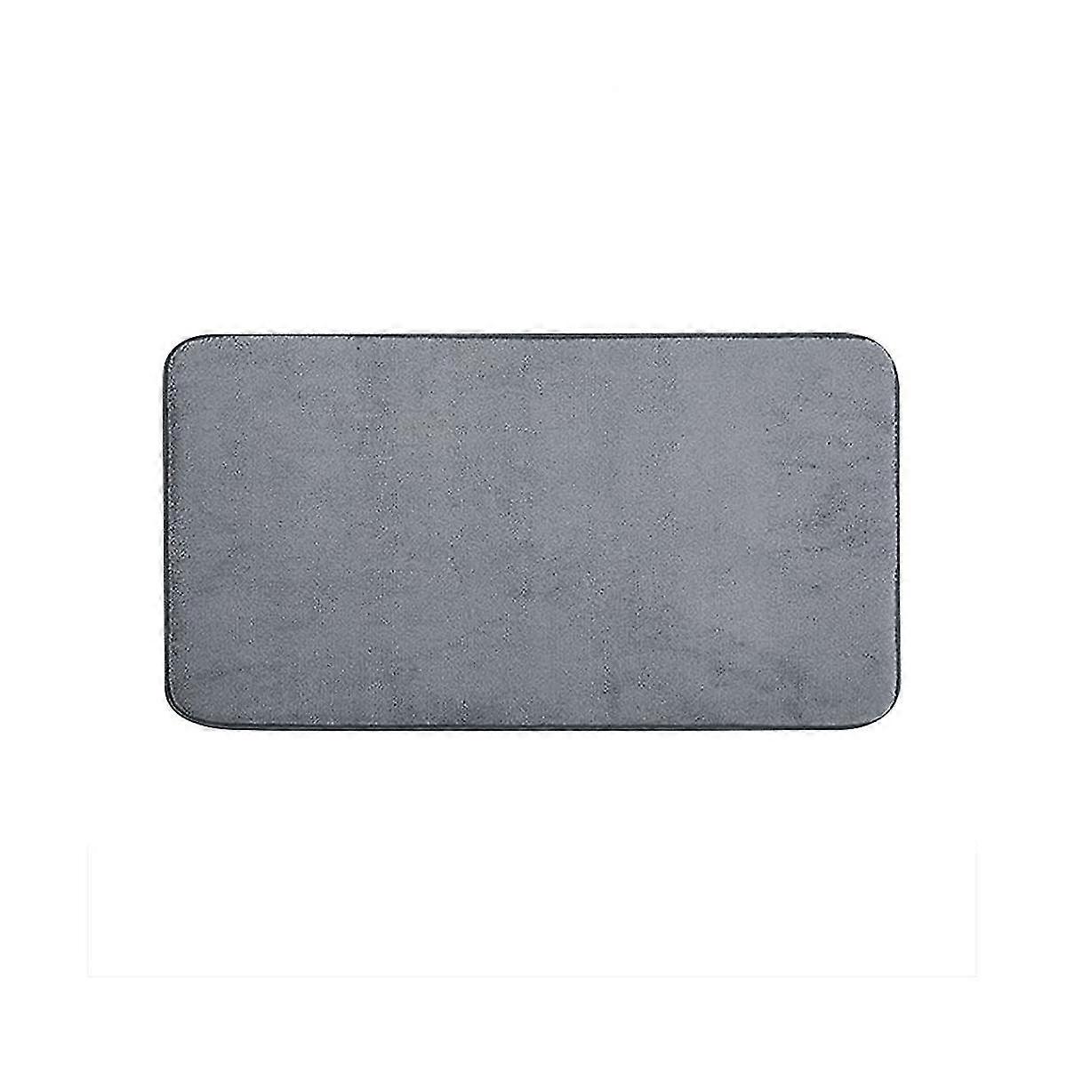 Pure Color Thickened Memory Foam Flannel Carpet Bathroom Door Mat Absorbent Mat Toilet Non- Mat
