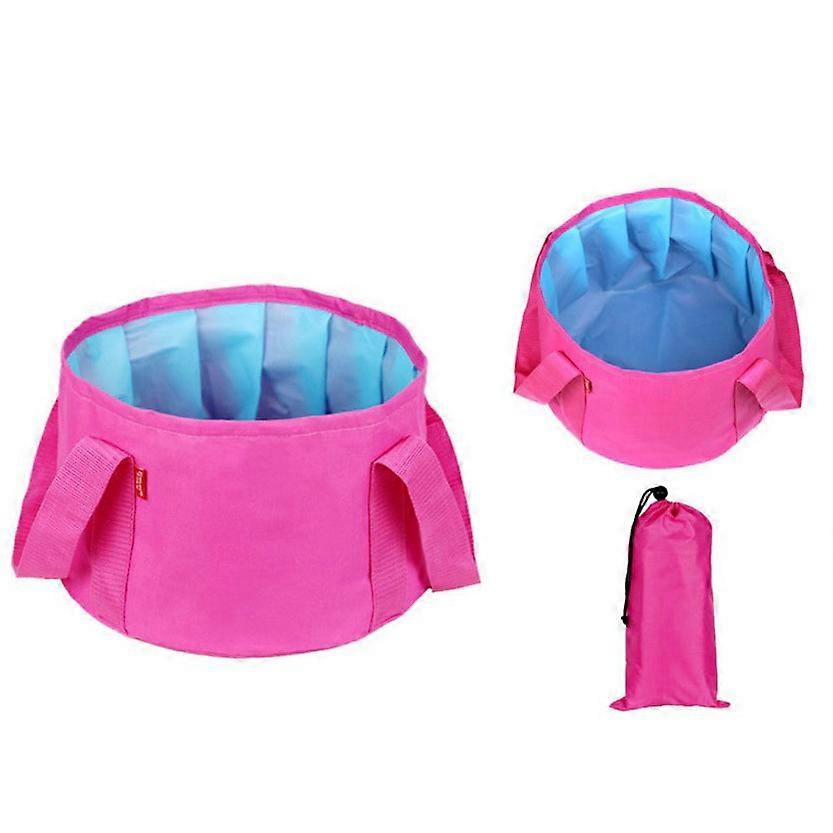 Collapsible Water Bucket, Collapsible Water Bag for Sink, Camping, Garden, Fishing, Beach, Picnic, 15L Red