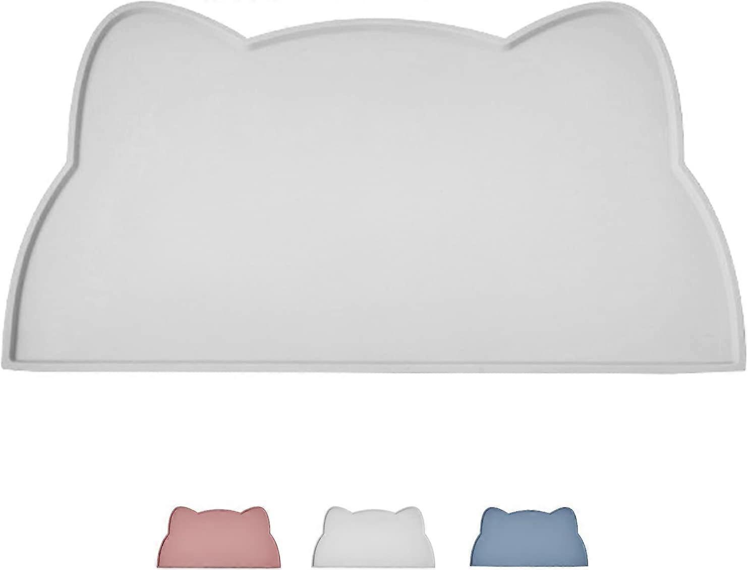 حصيرة طعام القطط ، حصيرة وعاء غير قابلة للانزلاق للماء حصيرة تغذية القطط