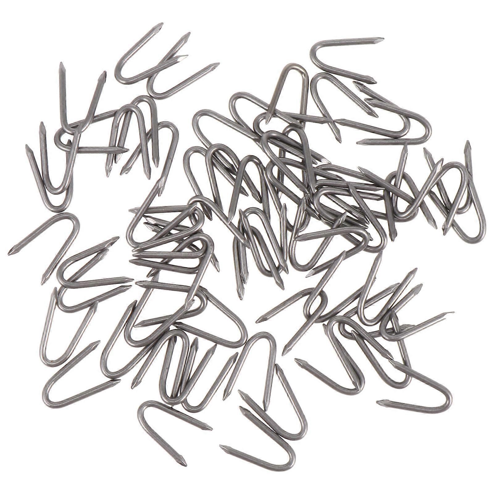 70pcs Iron Garden Pile U-Shaped Nails Fixing Turf Tool for Fixing Fencing