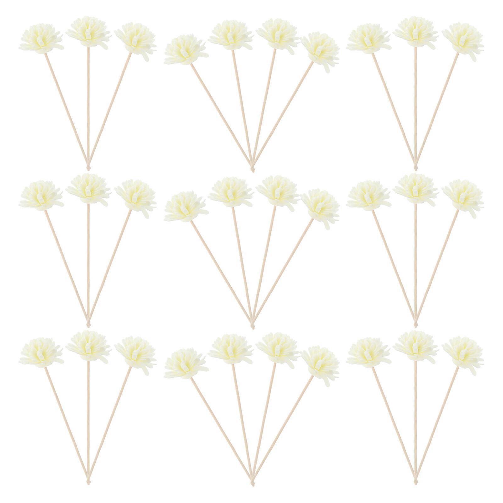 30pcs Rattan Flower Sticks Natural Fragrance Diffuser Aroma Oil Diffuser Flower
