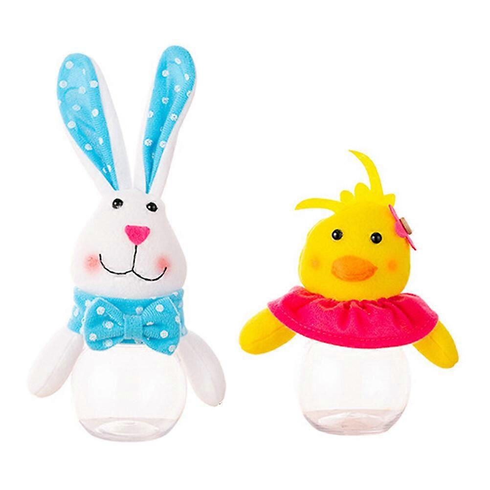 2pcs Easter Candy Containers Reusable Candy Boxes Small Sweets Holder Candy Gift Box