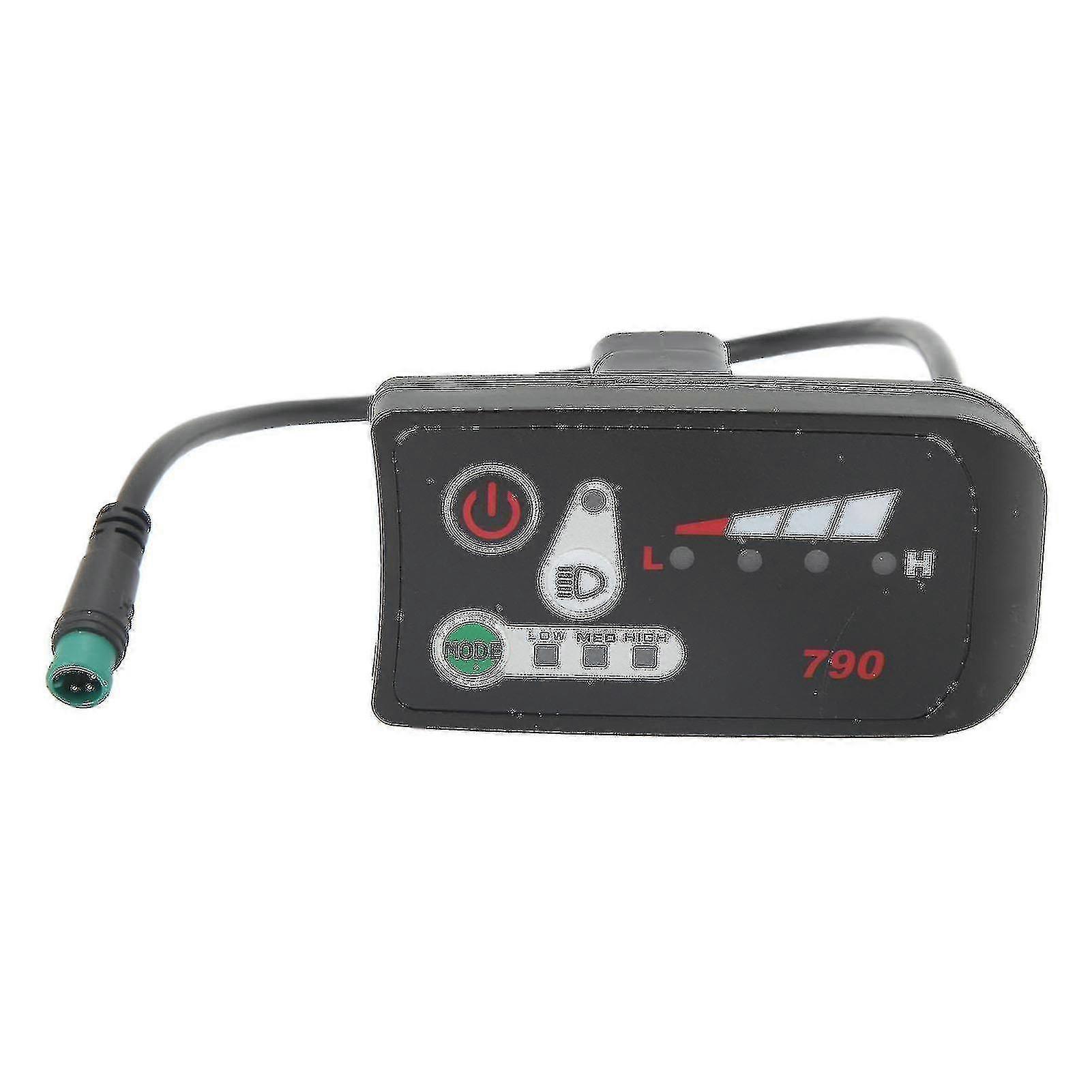 Electric Bike LED Power Display Panel Electric Bike Modified Display Meter With Waterproof 5p Male Plug For 22.2mm Handlebar 36v