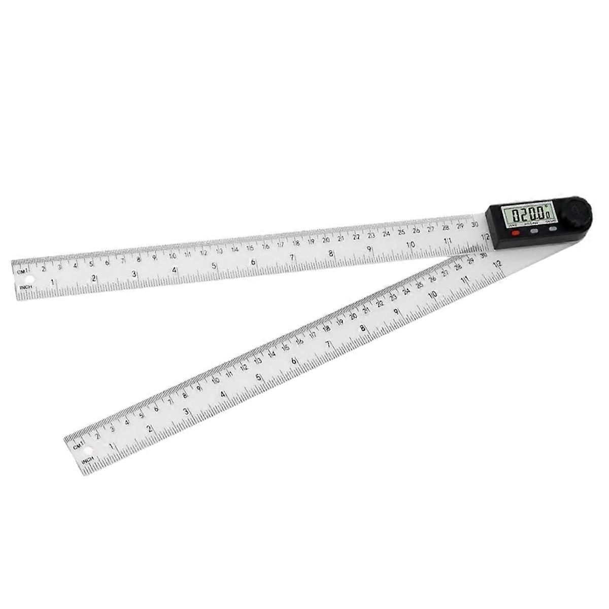 Digital Display Angle Ruler,2-In-1 Precision Ruler & Digital Angle Finder Protractor, (ABS-300MM)