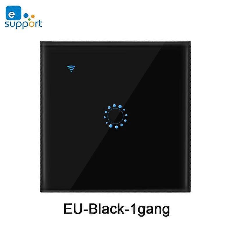 WIFI Smart 1/2/3/4gang EU Touch Switch,eWeLink APP,Wireless Wall Light Switch Compatible with Google Assistant Alexa,10A 2200W