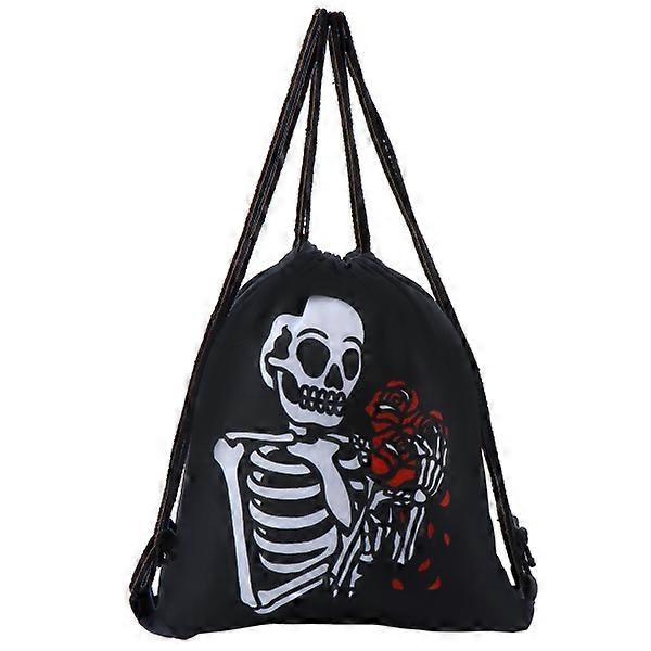 1Pc Halloween Bag Drawstring Bag Printed Bag Storage Pouch Draw String Bag