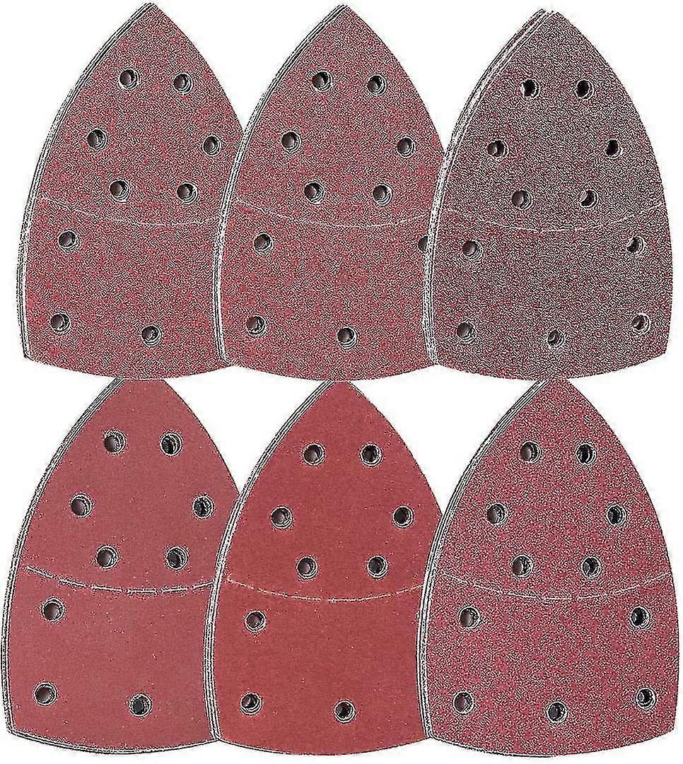 60pcs Sanding Sheets, Hook And Loop Mouse Sander Pads Sander Paper For
