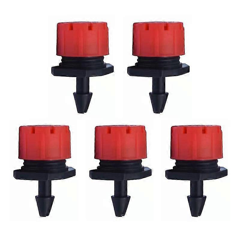 5pcs Micro Flow Dripper Drip Head 1/4 Inch Hose Garden Irrigation Misting