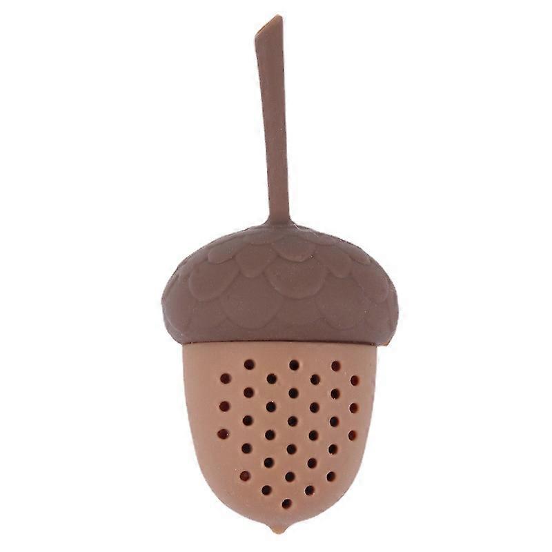 Tea Infuser Pine Cone Teapot Silicone Tea Strainer Tools(Brown4Pcs