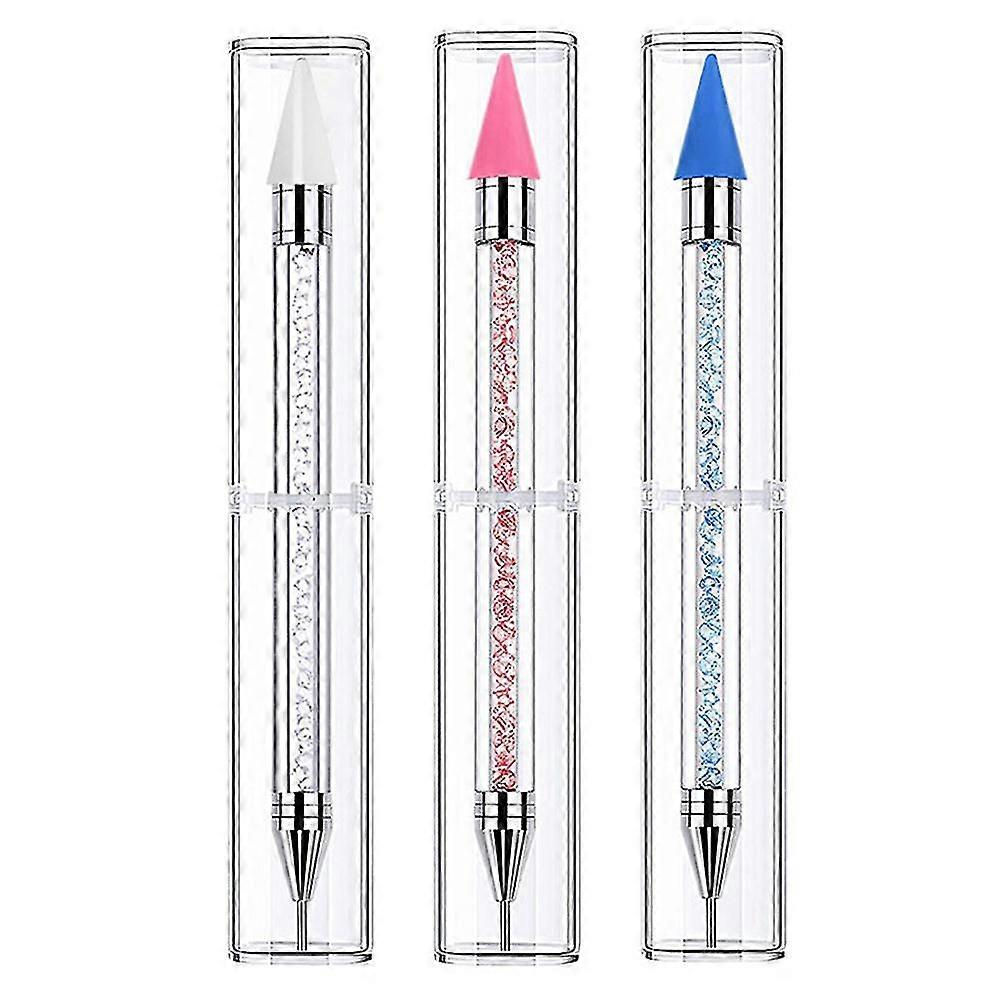 Nail Point Drill Crayon, Double Ended Diy Nail Art Tool With Acrylic Handle