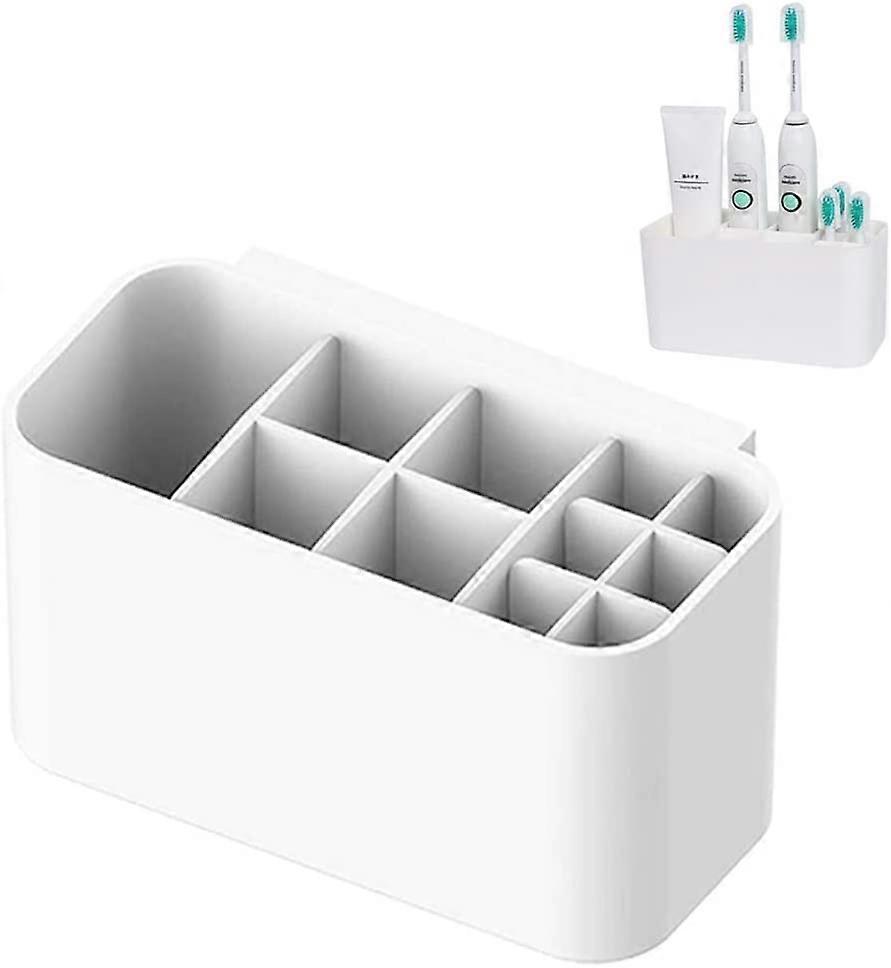 Wall-mounted multifunctional toothbrush holder, 11 slots
