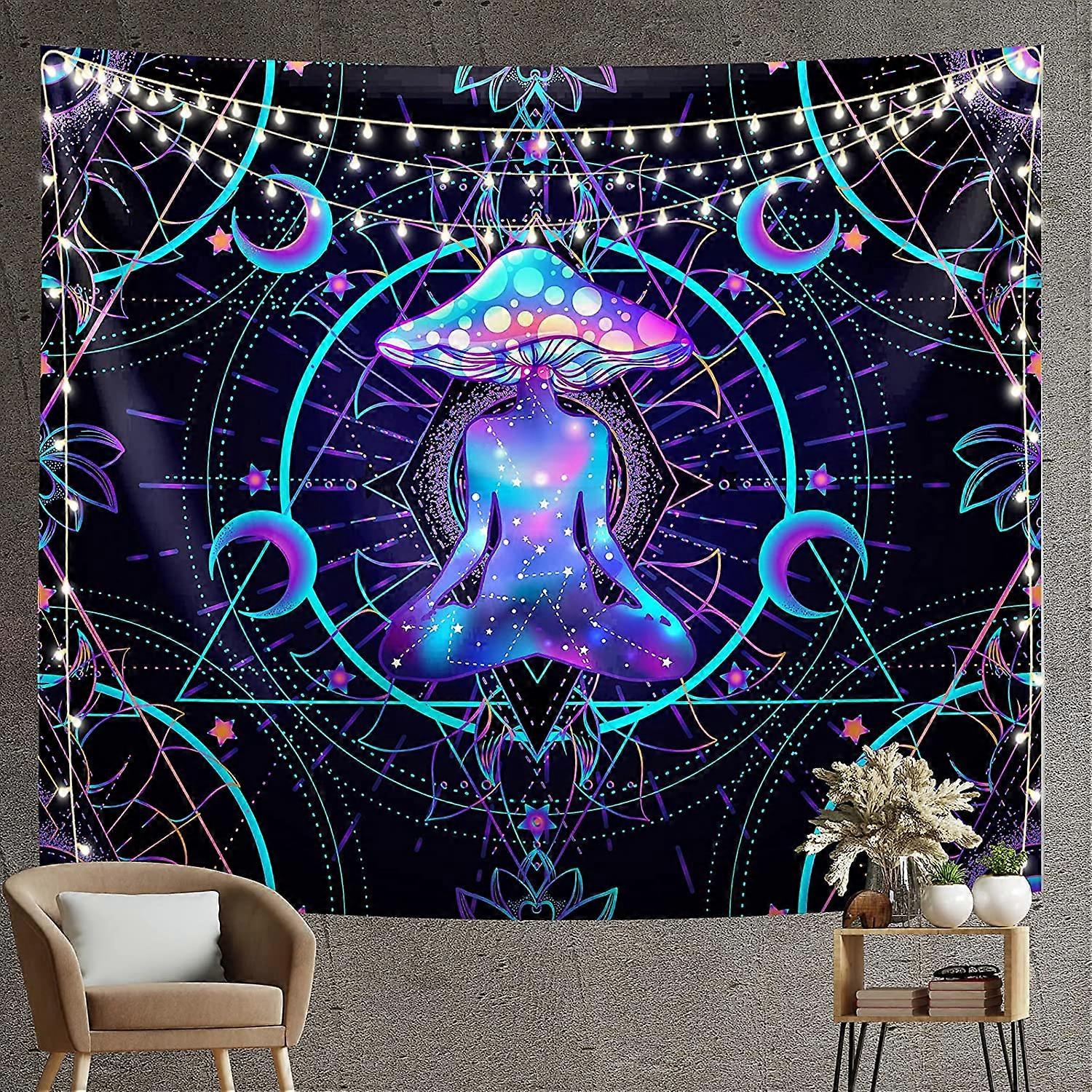 Trippy Gobelin Psykedelisk væg hængende champignon chakra væg tæppe indretning til hjemmet