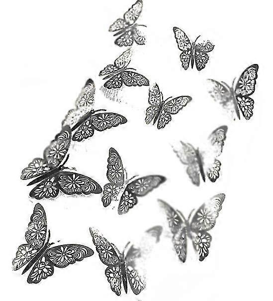 Hollow 3d Three-dimensional Butterfly Wall Sticker Home