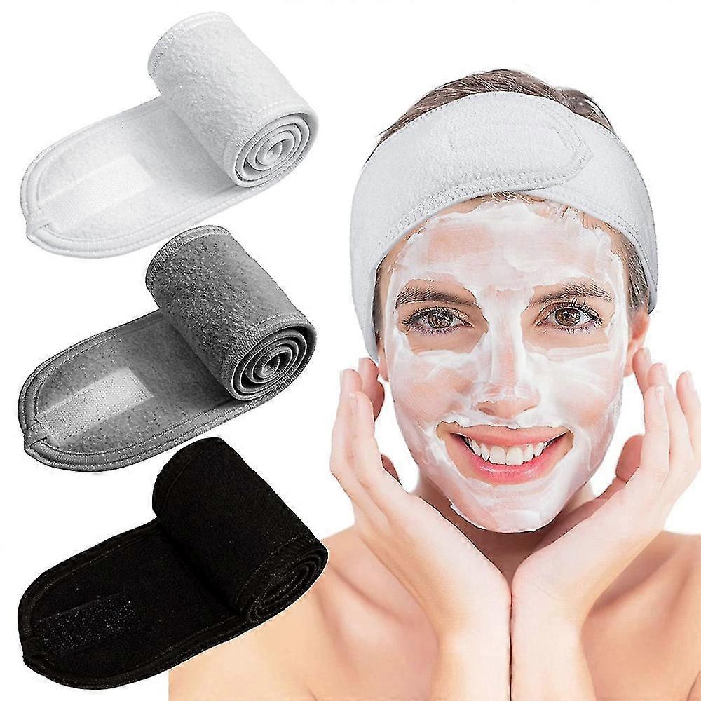 Convenient And Adjustable Spa Facial Headband For Face Wash And Shower