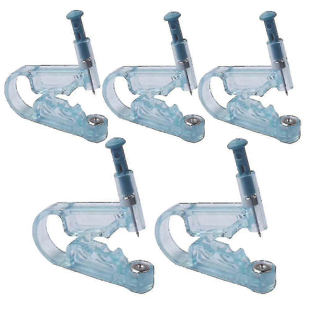 Earring Kit Piercer Studs Ear Piercing Piercing Gun Stud Tools,round ,5pcs