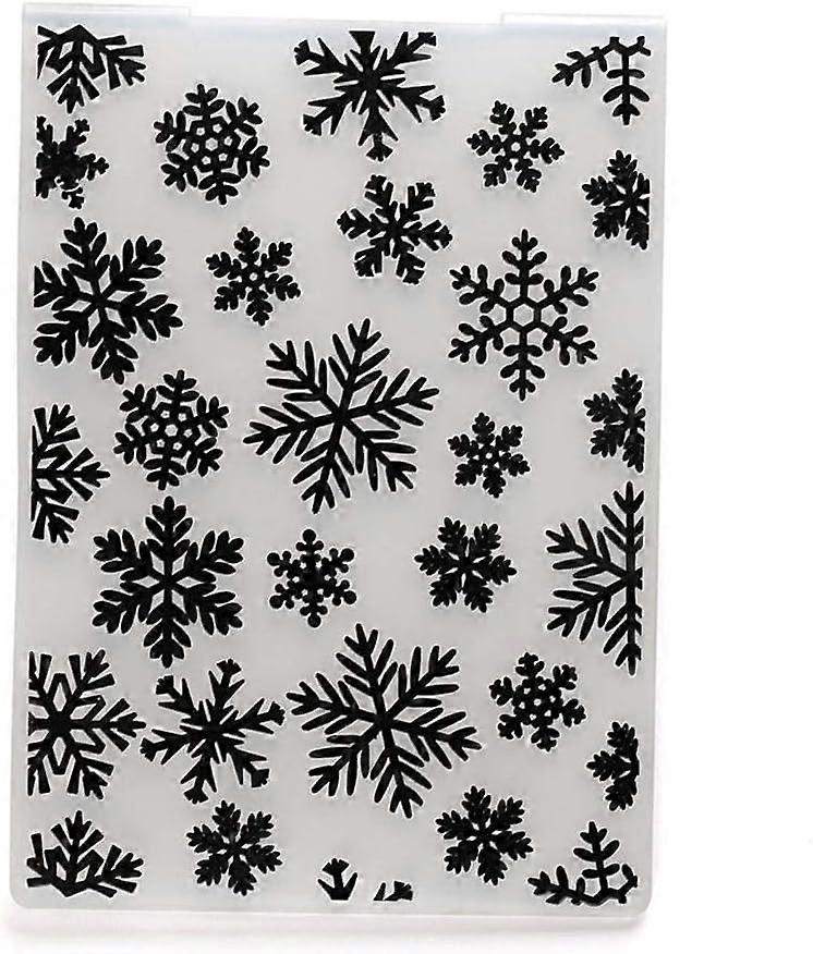 Christmas Snowflake Reusable Plastic Embossing Folder for Scrapbook  Album Card
