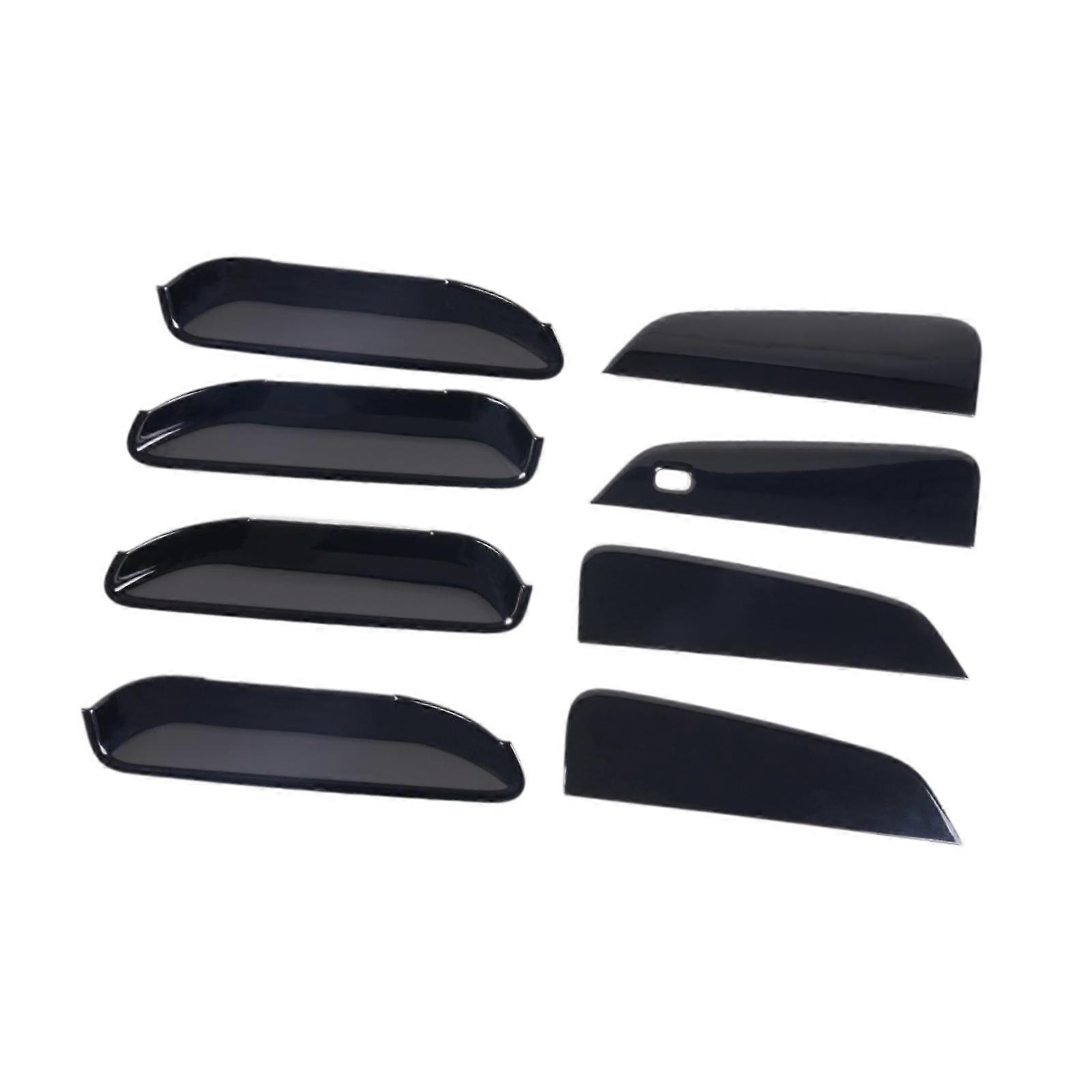 8x Car Door Handle Bowl Stickers Component Anti Scratch for Byd Seagull Black