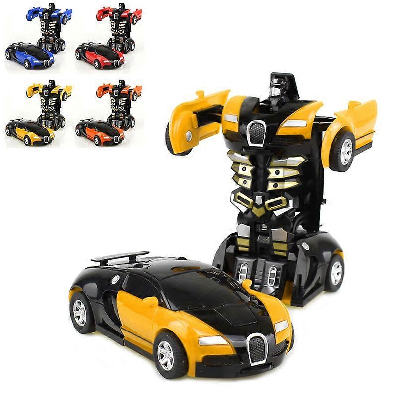 2 in 1 Deformation Roboter Auto Modell Mini Auto Deformation Roboter Spielzeug