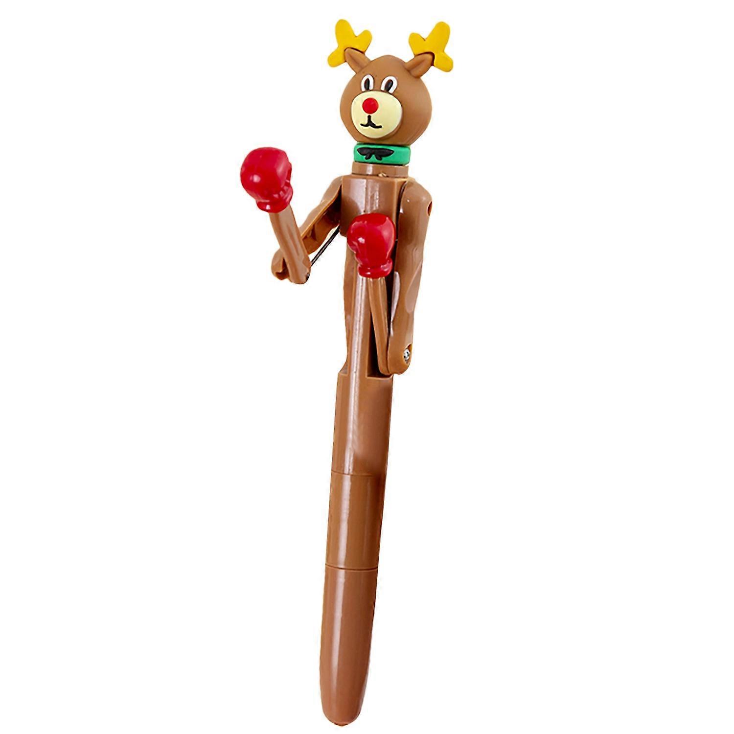 Decompression Pen Press Movable Boxing Pen Cartoon Shape Writing Fluently Ultra-Fine Point Creative