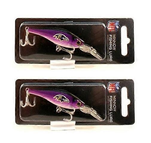 Baltimore Ravens NFL Minnow Fishing Lure 2 Pack