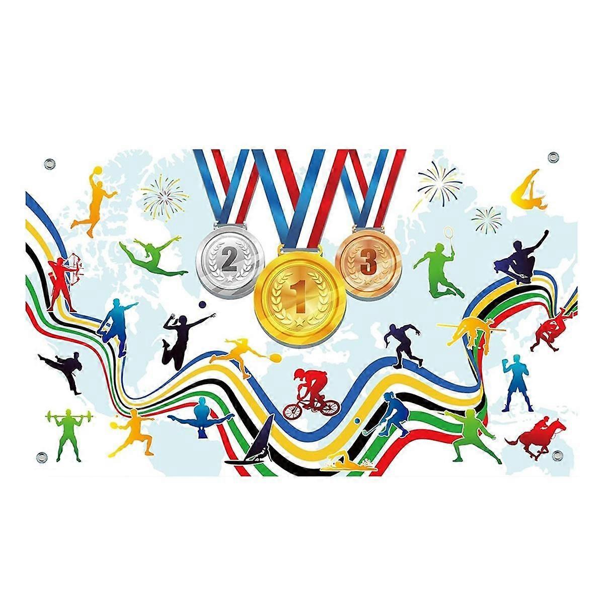 Sports Decorations Banner Go for Gold Large Sports Yard Sign Banner 70x43inch Sports Decorations fo
