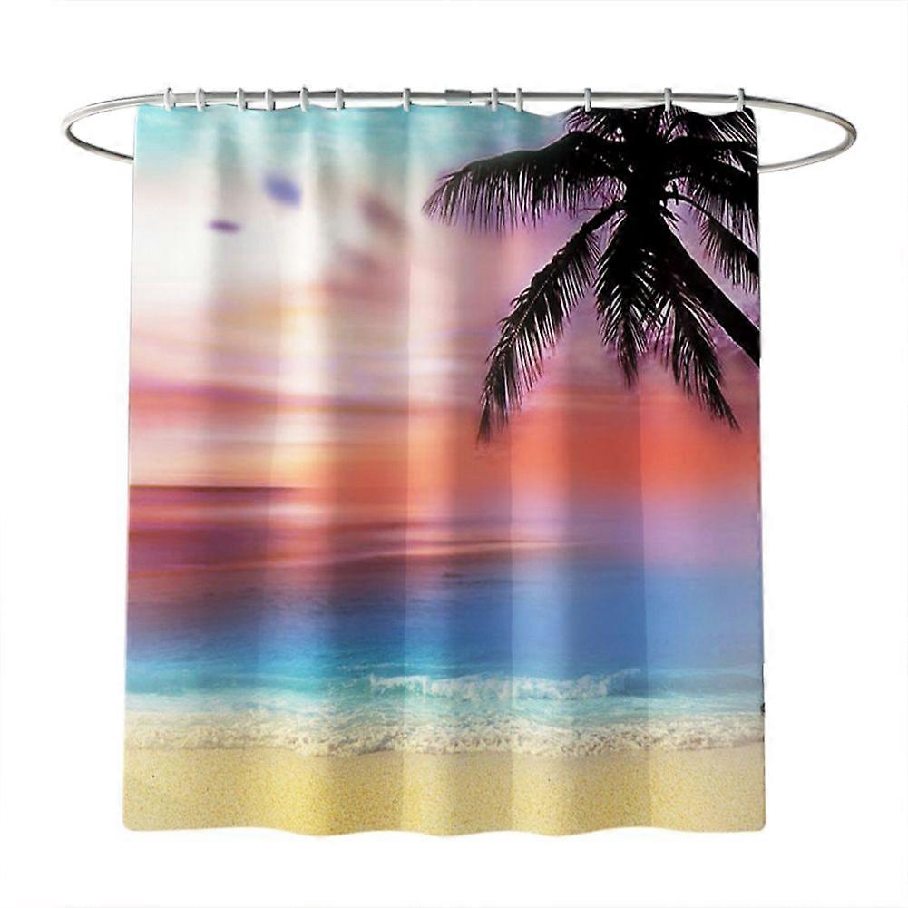 Beach Theme Shower Waterproof Shower Curtain Bathroom Decor