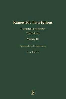Ramesside Inscriptions Ramesses II His Contempories