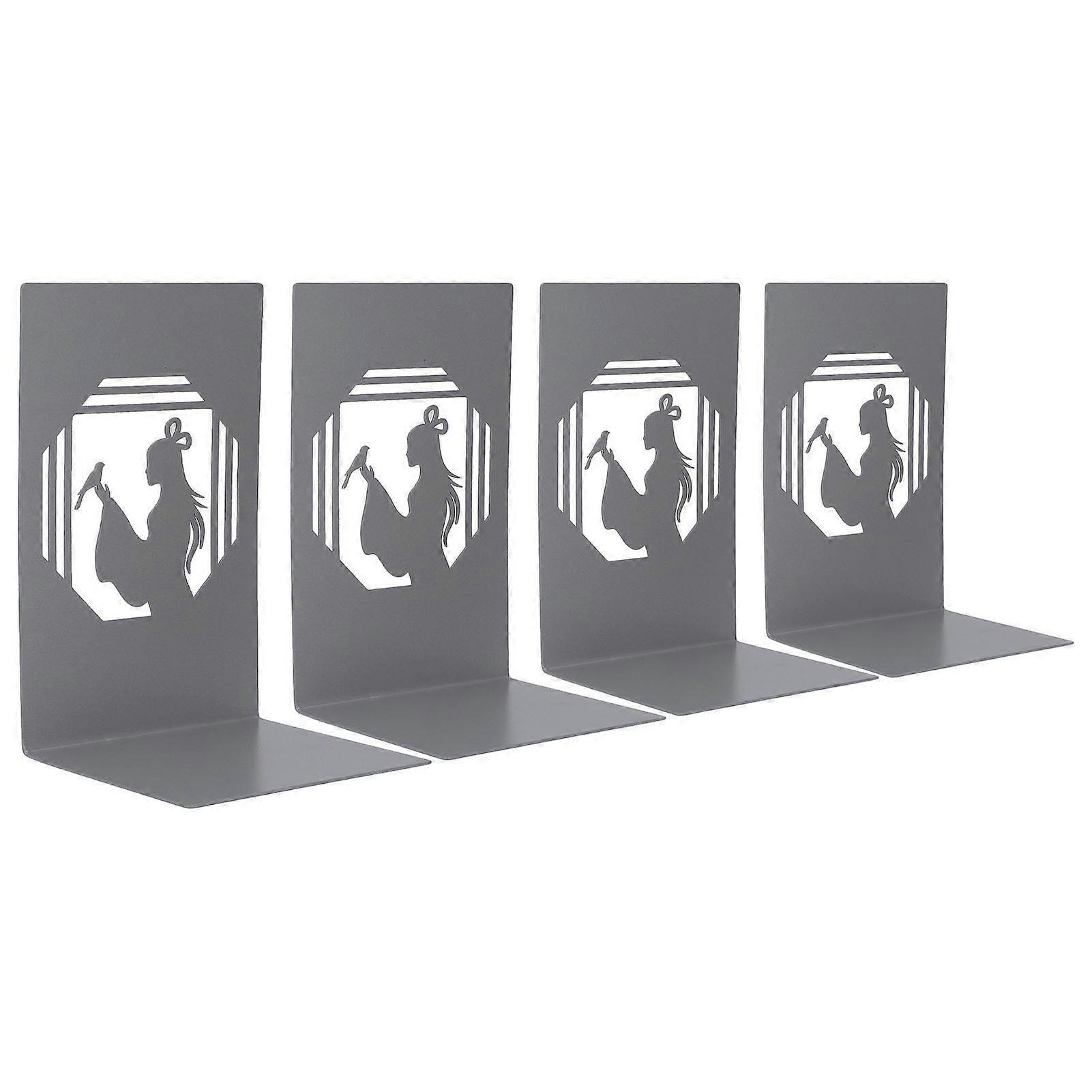 4 Pcs Send Lovesickness Bookends: Decorative Design for Desktop Use