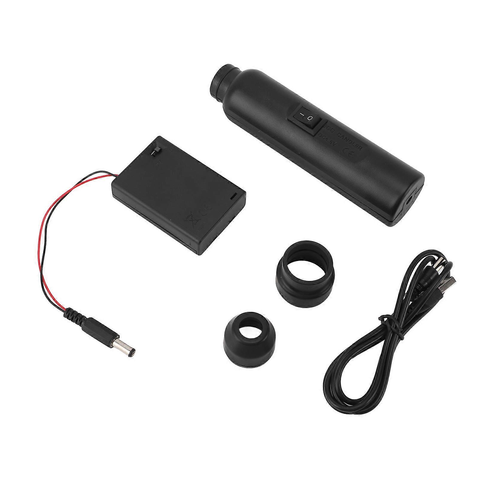 USB Rechargeable Professional Egg Candler with Soft Cold Light for Egg Hatching and Science Experiment