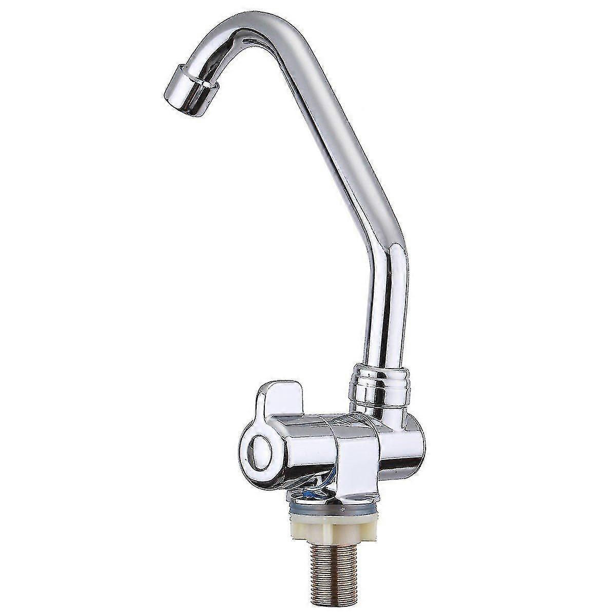 Foldable Rv Faucet Rotating Single Handle Deck/ Rv Kitchen Tap Copper Cold Water